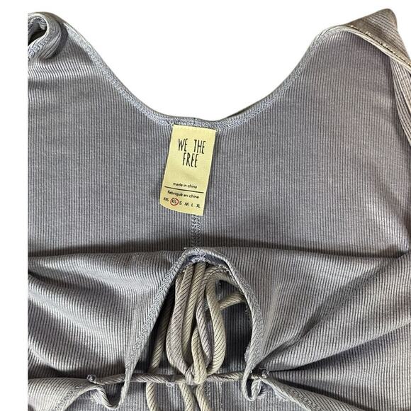 Free People Scarlett Tank Top In Lilac Runs Big Stretchy Soft SZ XS Ribbed Knit - Picture 10 of 14